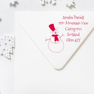 Personalized Christmas Address Self-inking Stamp