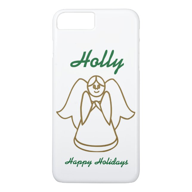 Personalized Christmas Angel Phone Case (Back)
