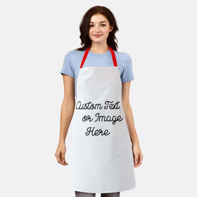 Personalized Christmas Aprons, Hip Custom Aprons (Worn)