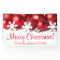 Personalized Christmas Banner Red Tree Ornaments