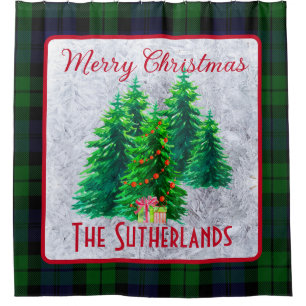 Personalized Christmas Black Watch Tartan