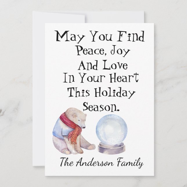 Personalized Christmas Card (Front)