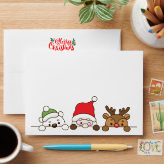 Personalized Christmas Card Envelope