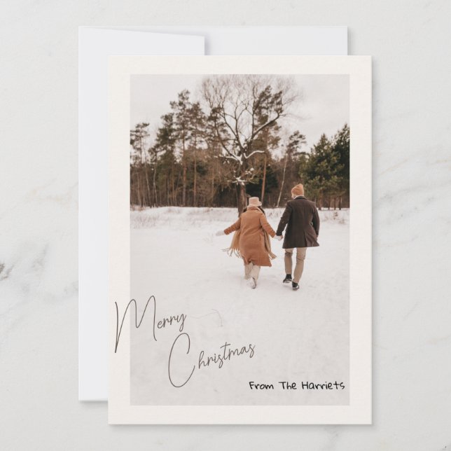 Personalized Christmas Card Friends/ Family Xmas (Front)