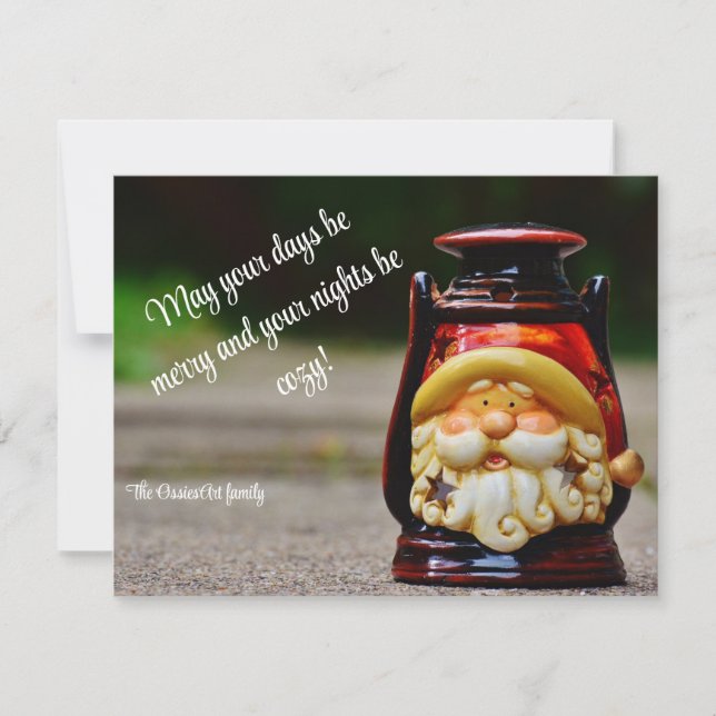 Personalized Christmas Card.  Holiday Card (Front)