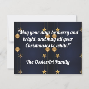 Personalized Christmas Card. Holiday Card