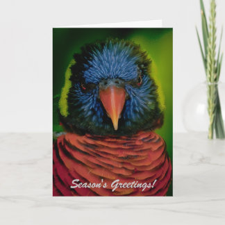 Personalized Christmas Card - Lorikeet