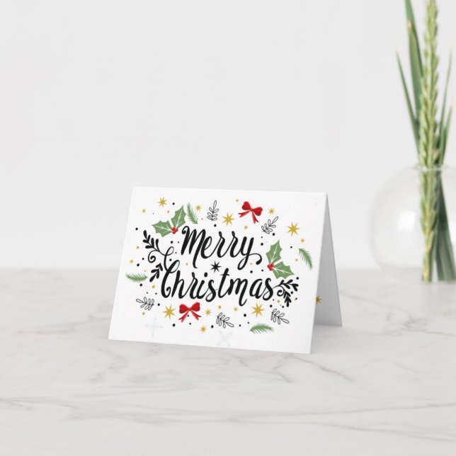 Personalized Christmas Card - Merry Christmas (Front)