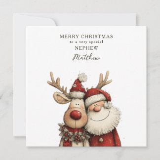 Personalized Christmas Card Nephew