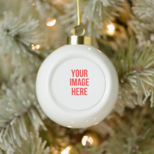 Personalized Christmas Ceramic Ball Christmas Ornament