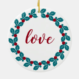 Personalized Christmas Ceramic Ornament