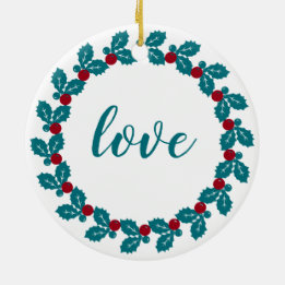Personalized Christmas Ceramic Ornament