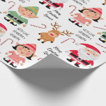 Personalized Christmas Characters Wrapping Paper<br><div class="desc">Add an extra special touch to your gift giving with personalized gift wrap.  Fun and cheerful Christmas characters with easy personalization.  Text 1 is up to three lines and up to 9 characters per line.  Text 2 is also up to three lines with up to 9 characters per line.</div>