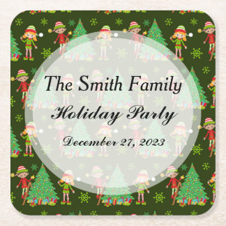 Personalized Christmas Coasters