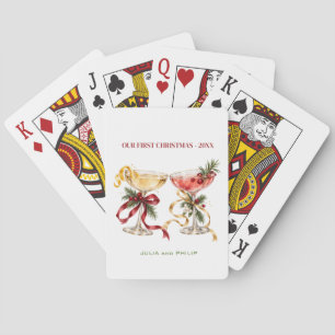 Personalized Christmas Cocktail Card for Couples