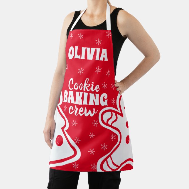 Personalized Christmas Cookie Baking Apron (Insitu)