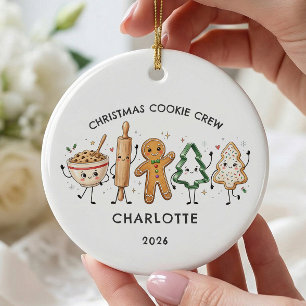 Personalized Christmas Cookie Crew Ornament