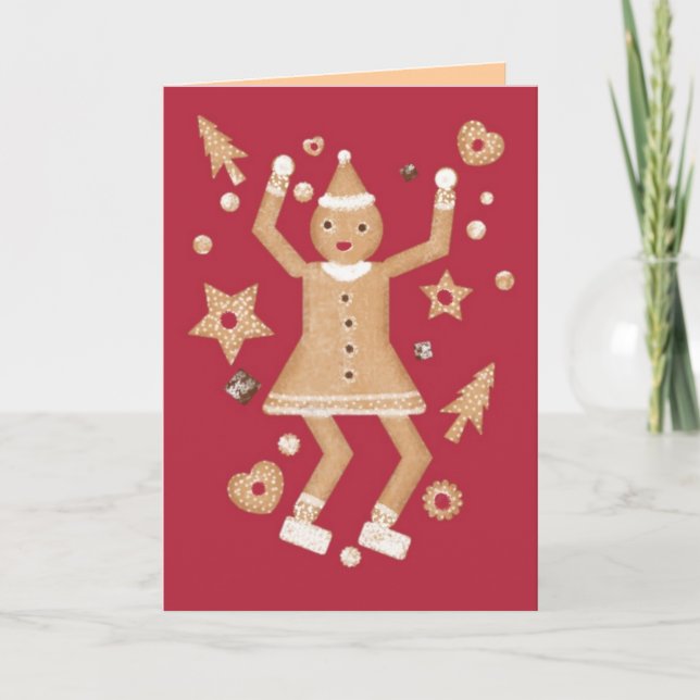 Personalized Christmas Cookie Martzkin Card (Front)