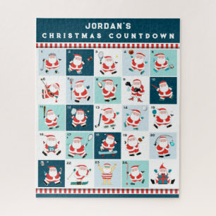 Personalized Christmas Countdown Jigsaw Puzzle