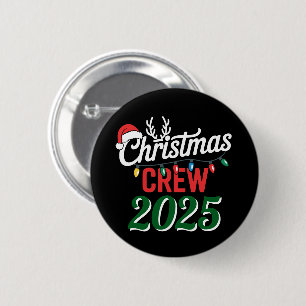 Personalized Christmas Crew 2025 Xmas Family 2 Inch Round Button