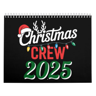 Personalized Christmas Crew 2025 Xmas Family Calendar