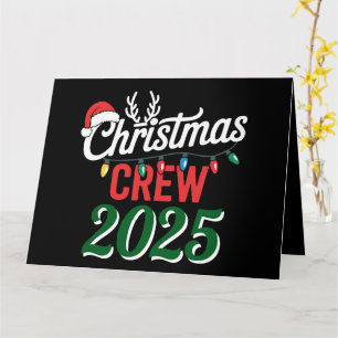 Personalized Christmas Crew 2025 Xmas Family Card