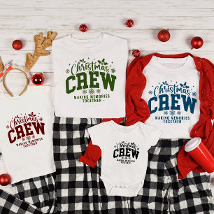 Personalized Christmas Crew Custom Holiday Pajama T-Shirt