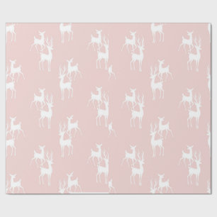 Personalized Christmas Deers Wrapping Paper