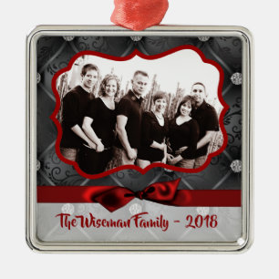 Personalized Christmas Diamond PHOTO Ornament