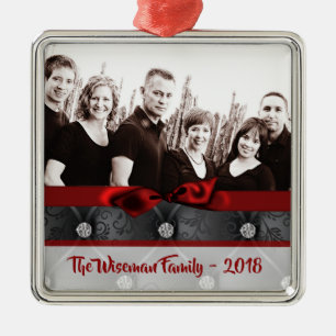 Personalized Christmas Diamond Tuff PHOTO Ornament