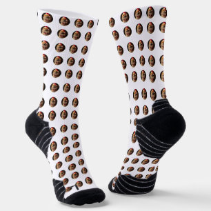 Personalized Christmas dog pattern socks
