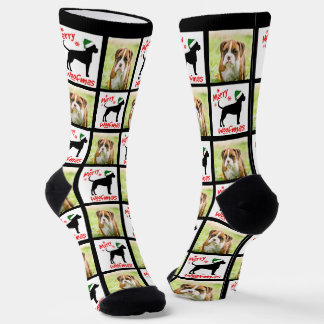 Personalized Christmas Dog  Socks