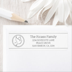 Personalized Christmas Dove of Peace