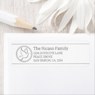 Personalized Christmas Dove of Peace