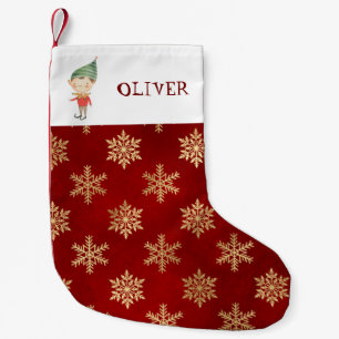 Personalized Christmas elf  Small Christmas Stocki Small Christmas Stocking