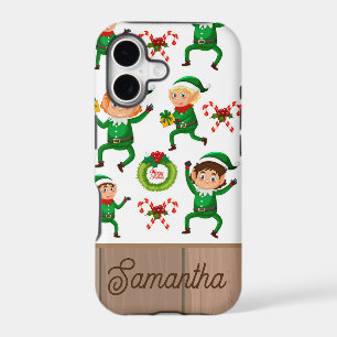 Personalized Christmas elfs pattern