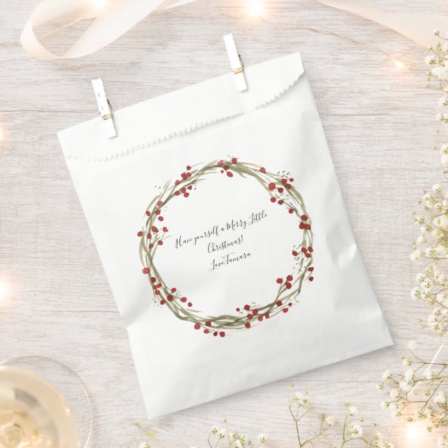 Personalized Christmas Favour Bag (Clipped)