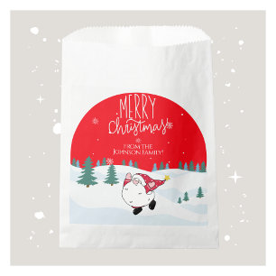 Personalized Christmas Favour Bags with Family Nam