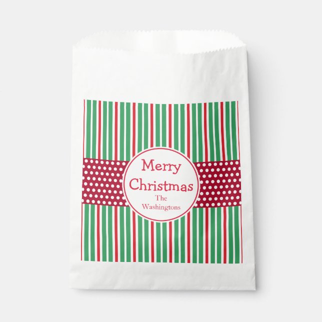 Personalized Christmas Favour Gift Bags (Front)
