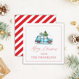 Personalized Christmas Festive Gift Enclosure Card