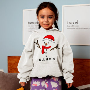 Personalized Christmas Funny Snowman Kid Girl