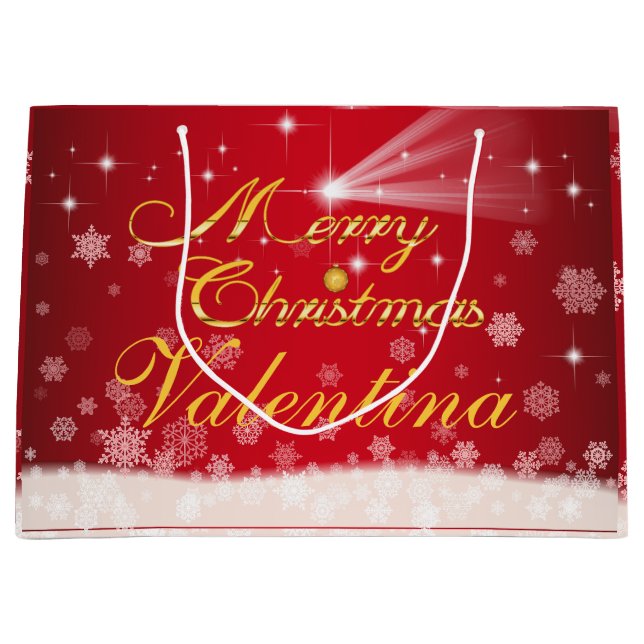 personalized Christmas gift bag (Front)