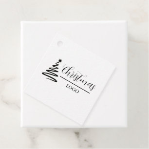 Personalized Christmas Gift Custom Modern T-Shirt Favour Tags