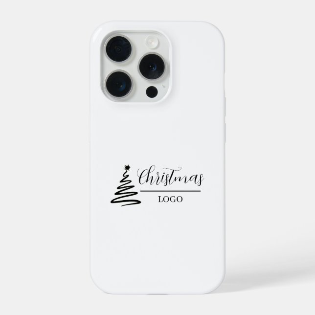 Personalized Christmas Gift Custom Modern T-Shirt iPhone Case (Back)