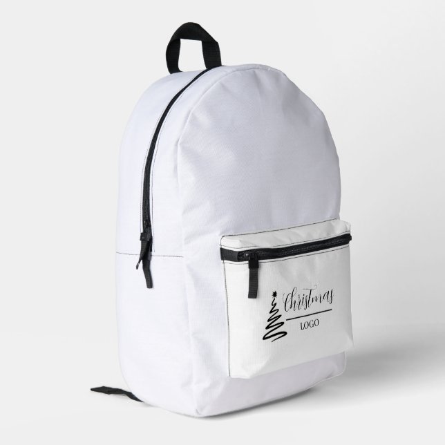 Personalized Christmas Gift Custom Modern T-Shirt Printed Backpack (Back Corner Left)