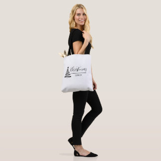 Personalized Christmas Gift Custom Modern T-Shirt Tote Bag