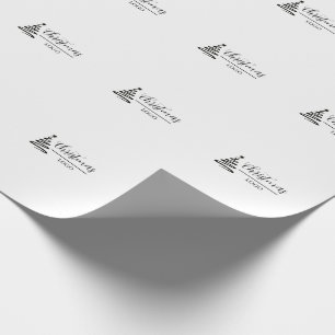Personalized Christmas Gift Custom Modern T-Shirt Wrapping Paper