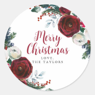 Personalized Christmas Gift Label Holiday Sticker