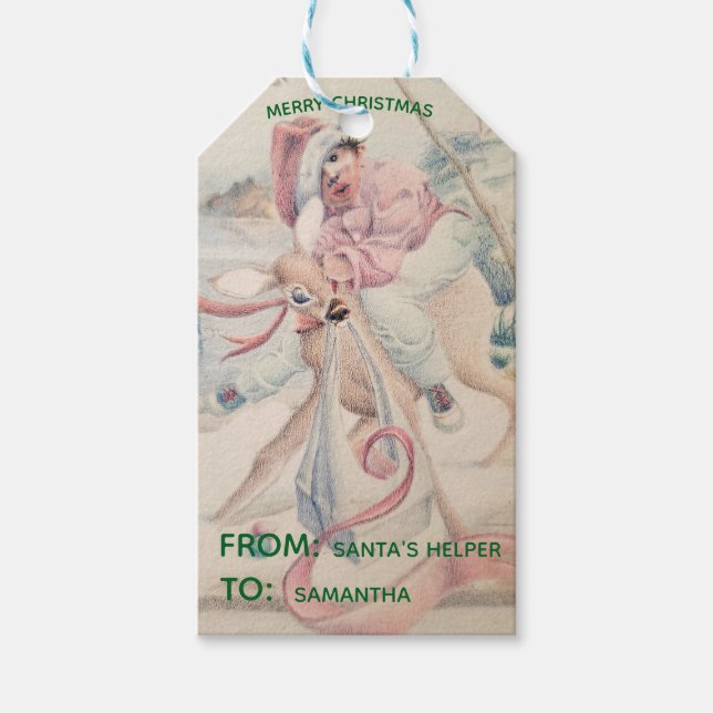  Personalized Christmas Gift Tag (Front)