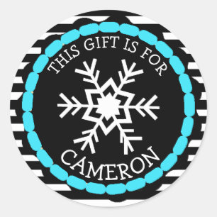 Personalized Christmas Gift Tag Holiday Stickers